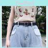 Chic Simple Style Pu Leather Pin Buckle Women's Belt Available In Various Colors Perfect For Everyday Wear