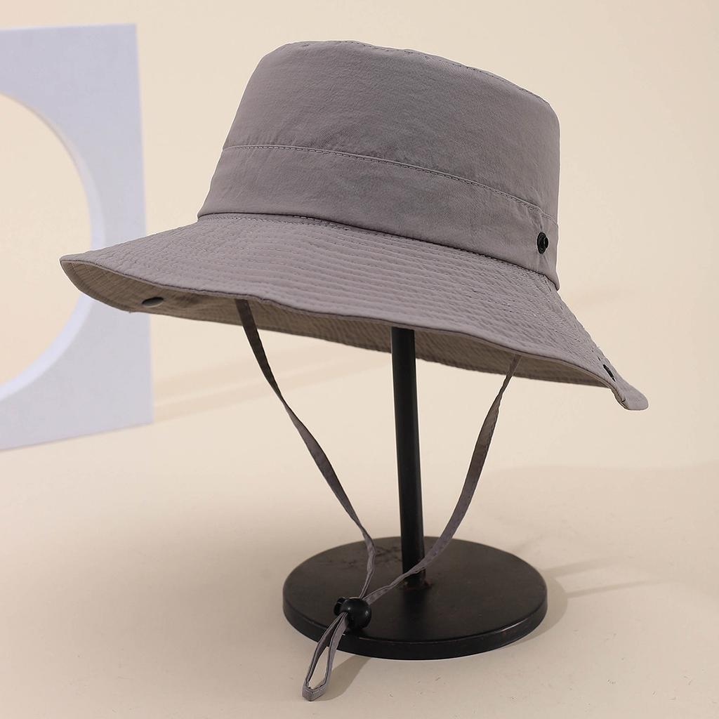 All-season Solid Color Quick-dry Bucket Hat, Sun Hat, Men's and Women's Outdoor Thin Western Denim Hiking Hat, Fishing Hat, Summer