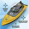 Dual Motor Electric Speedboat Waterproof Racing Boat Waterproof Toy Water Toy  Lake