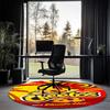 Cheetos Printed Round Rug Carpet Chair Rug Area Rug Entryway Doormats,for Office Chair Living Room Bedroom Kitchen Room.