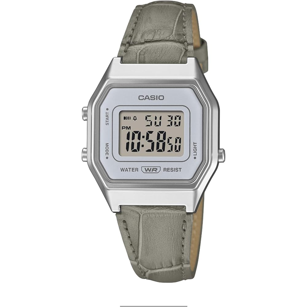 Casio Classic LA680WEL-8A2JF Women s Silver Watch with Digital Display and Stainless Steel Band