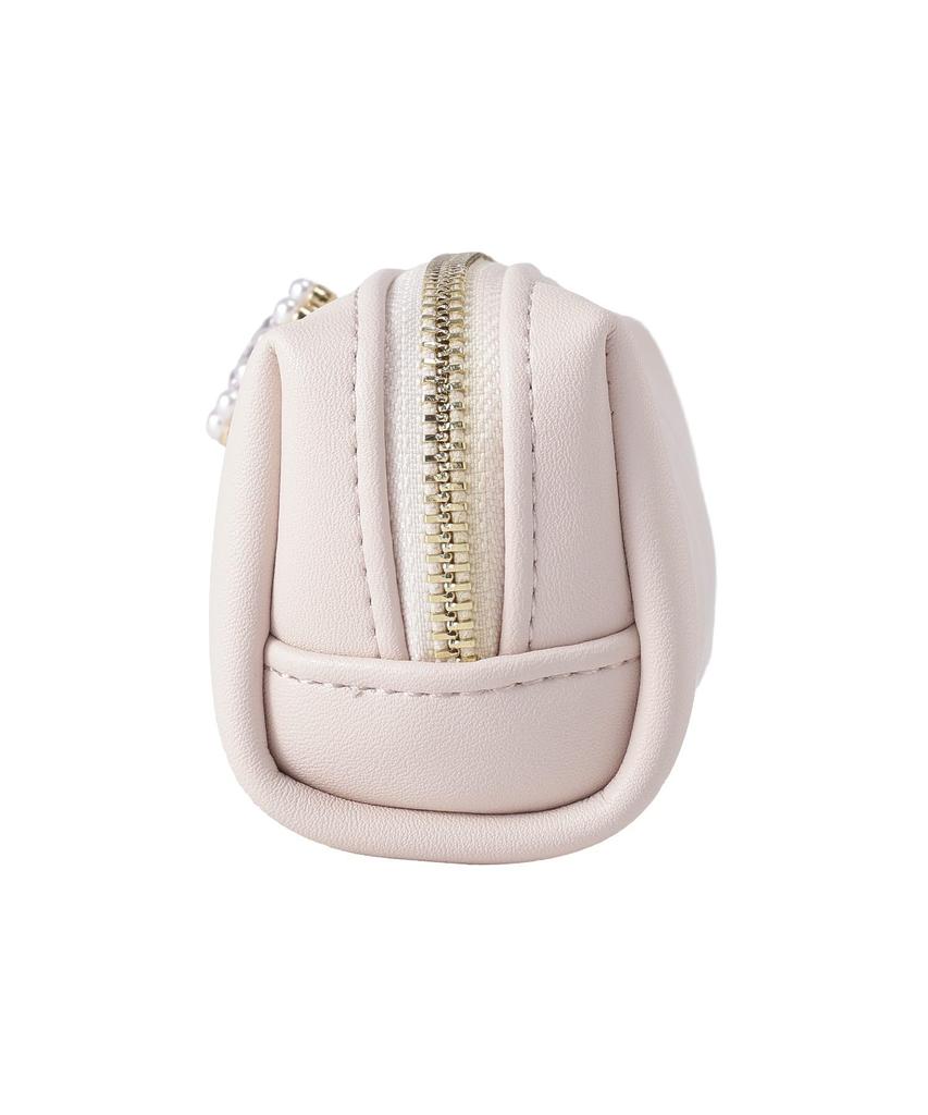 Maison de FLEUR Pearl Bijou Faux Leather Ribbon Long Size 08001387200 Pouch, Navy, F, Pouch/Drawstring Bag,