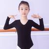 Modischer Langarm-Ballett-Leotard für Mädchen Baumwolle Elastischer Tanz-Bodysuit Professioneller Körperformender Gymnastik-Leotard Mädchen