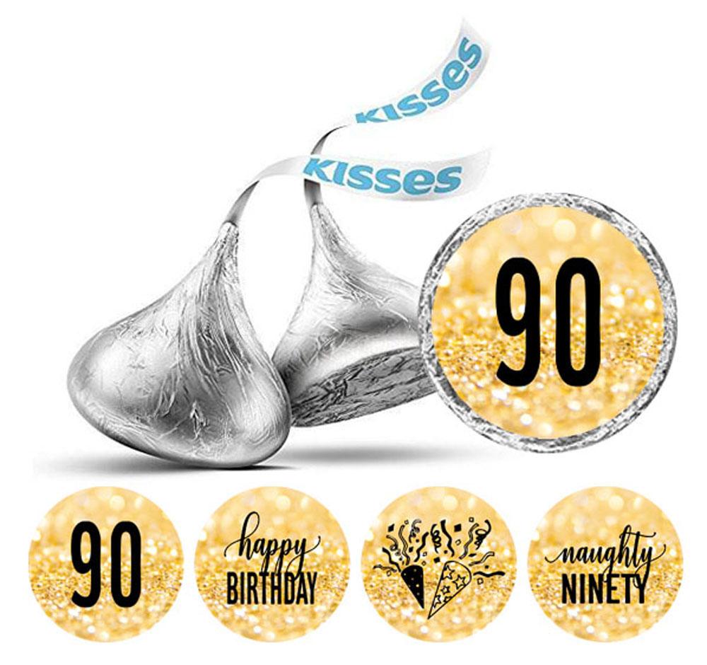 Darling Souvenir 190 Pcs Naughty Ninety Birthday Theme Stickers Chocolate Labels