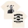 Robbie Williams Rw Album 2025 Print T-shirts Unisex Dames Hip Hop Losse Ronde Hals Kleding T-shirt Casual Katoen Korte Mouw T-shirt