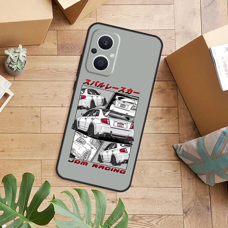 Sports Car JDM Drift Phone Case For OPPO Reno 14 13 11 12 F 10 Pro 8T 7 8 Lite OPPO Find X9 X8 X5 Pro Back Cover