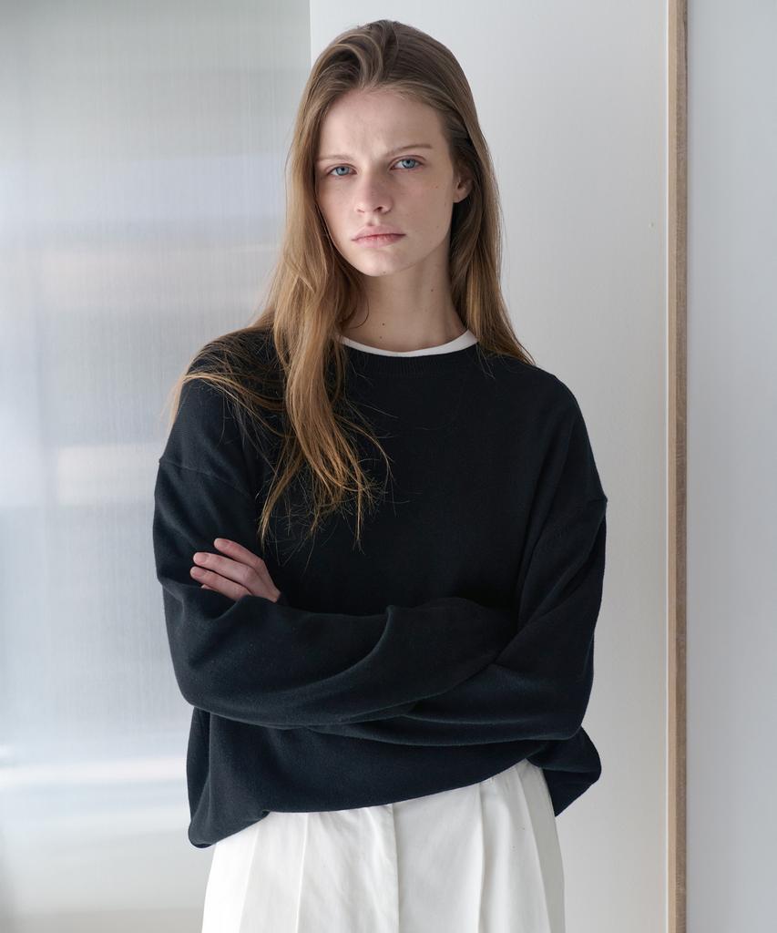 Leuba All-Day Cotton Round Knit - Black
