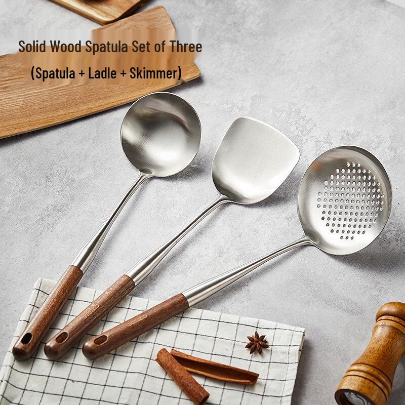 

Stainless Steel Cooking Utensil 3-Piece Set