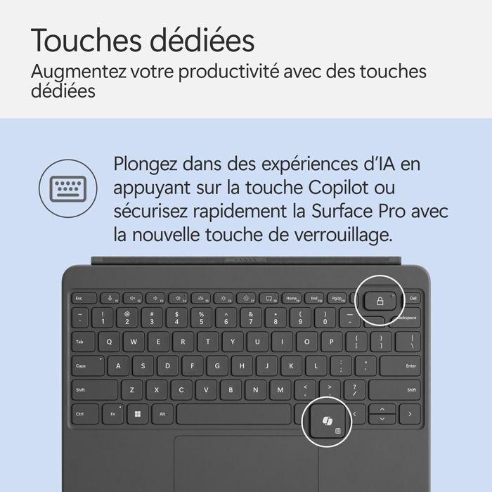 Clavier pour tablette Microsoft Surface Pro 12 pouces - Ardoise