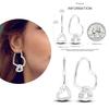 NEW Round Original CZ Hoop Earrings Heart U Shape Moon Star Unicorn Earring for Women Party Engagement Jewelry Gift