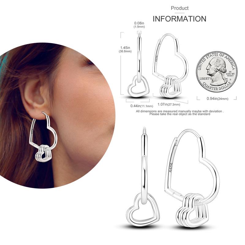 NEW Round Original CZ Hoop Earrings Heart U Shape Moon Star Unicorn Earring for Women Party Engagement Jewelry Gift