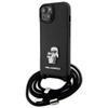 Etui Do iPhone 15 Plus Karl Lagerfeld Crossbody Saffiano Czarne