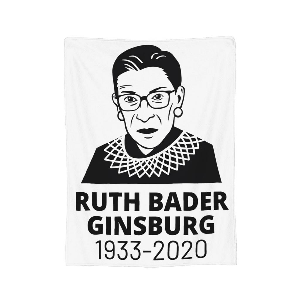 Rest in Power Ruth Bader Ginsburg Blankets Flannel Textile Decor Portable Super Warm Throw Blanket for Home Office Quilt