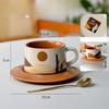 Retro Design Niche Coffee Cup Saucer Set for Women's Personal Ceramic French Afternoon Tea Cup Gift Box