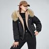 Winter Women's Hooded Big Fur Collar Fashion All-match Jacket
