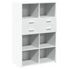 Highboard White 80 x 42.5 x 124 cm Particleboard