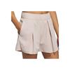 Adidas Go-To Pleated Shorts Fashion Simple Solid Color Versatile Casual Shorts Women Shorts Miracle-Gray Brown JC9233