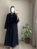 2025 Spring Muslim Women's Fashion Set: Tie-up Top and Loose Half Skirt