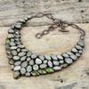Aquamarine Rough Necklace Electroformed Copper Necklace Gemstone Adjustable Chain Necklace Peridot Necklace Handmade Jewelry Engagement Gift
