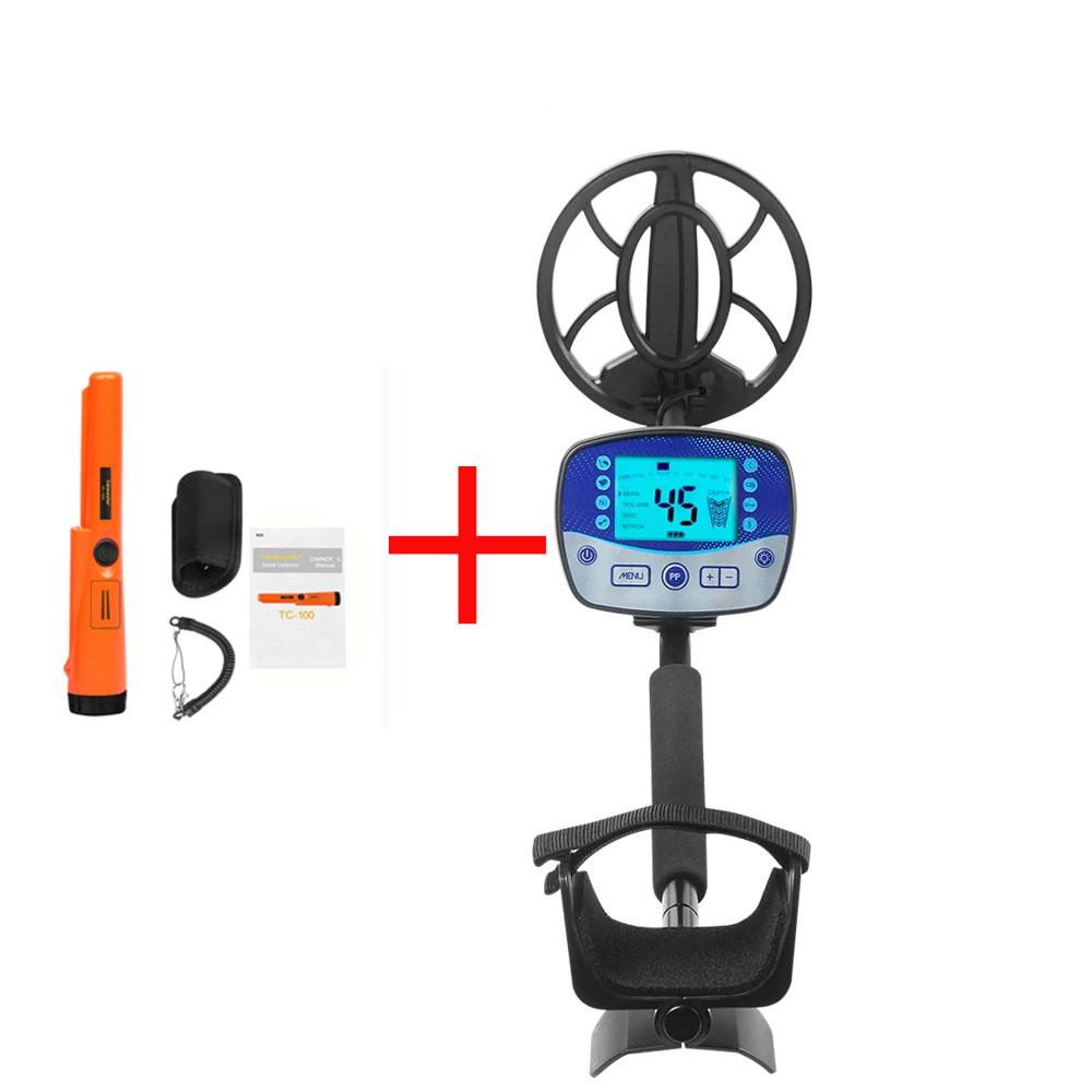 

TX11MD990 Профессиональный подземный металлоискатель 10,2-дюймовая водонепроницаемая катушка Высокая чувствительность Охотник Искатель металла Портативный