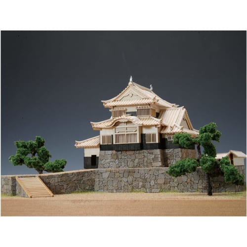 Woody Joe 1/150 Bitchu Matsuyama Castle Wooden Model Assembly Kit