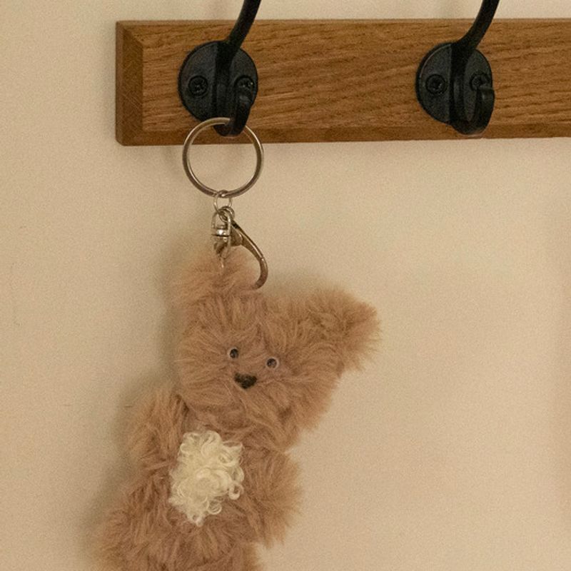 

iroco Fluffy Daniel keyring beige