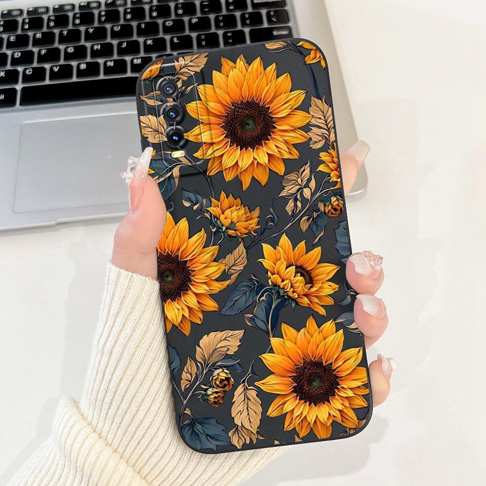 Per Vivo V2027 V2028 V2029 Cover Posteriore Vivo Y11S Y12s Y12a Y20 Y20s Y20i Custodia Girly Fashion Funda Bumper Morbido in Silicone Liquido
