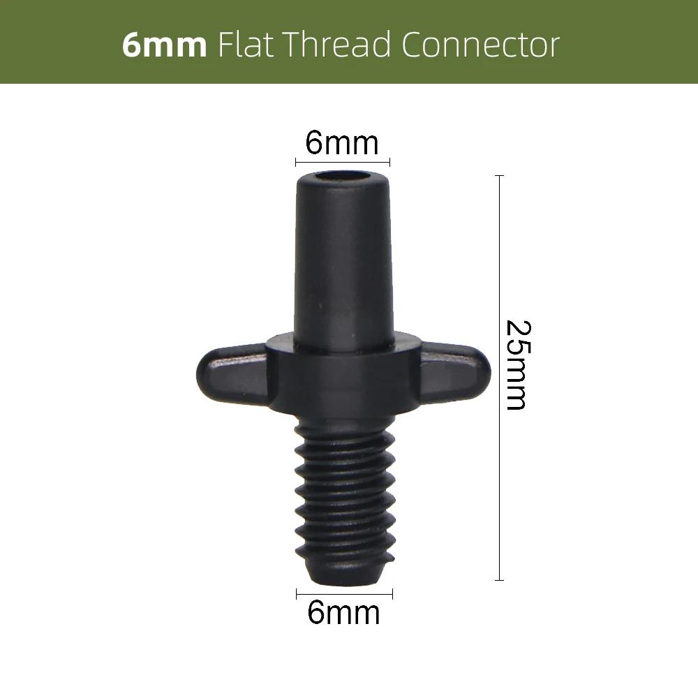 10-1000PCS Garden Water Connector Drip Irrigation for 1/4'' Tubing Hose Accessories Joint Barbed Tees Cross Eng Plug Adaptors