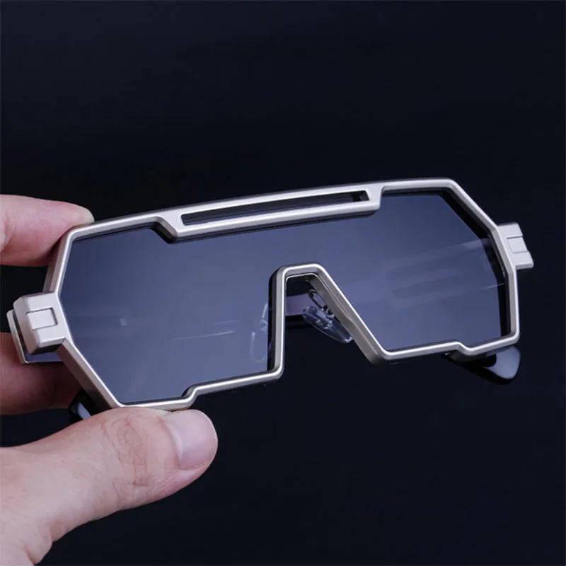 Ochelari De Soare Steampunk Pentru Bărbați Ochelari De Soare Vintage Supradimensionați Femei Ochelari Retro Punk La modă One Pieces