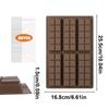 Chocolate Molds Silicone 6-Cavity Gummy Molds With Scraper And 100 Bags Easy Release Mould For Candy Soap Kitchen Wax Cake Gummy