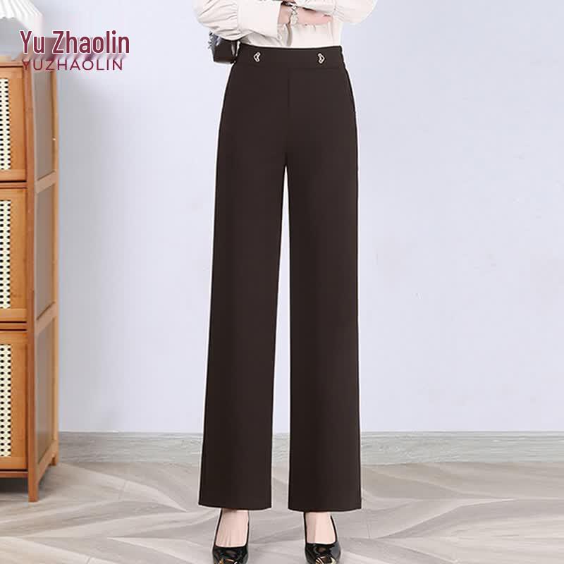 YUZHAOLIN Women s Summer Straight-Leg Trousers 4XL