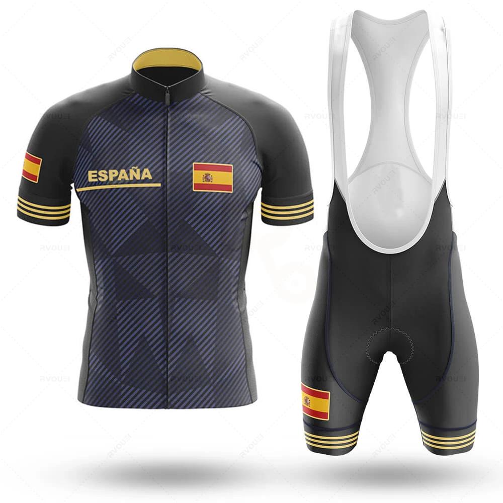 2026 Tým Pánský Letní Španělsko Cyklistický Dres Sada Prodyšný Horský Kolo Závodní Sport Mtb Oblečení na Kolo Maillot Ciclismo Hombre