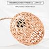 Hanging Lamps, Rattan Chandeliers (excluding Bulbs), 15-foot Plug Power Cord, Wall-mounted Chandeliers, Suitable For Bedrooms And Living Rooms