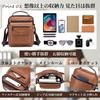 SPAHER Shoulder Bag for Men, Crossbody, Water-Repellent, Lightweight, Small, Genuine Leather,