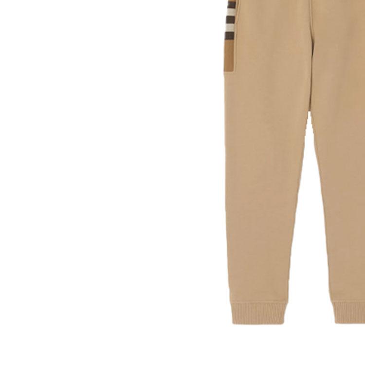 Burberry Knitted Sweatpants Men's Camel 80450141