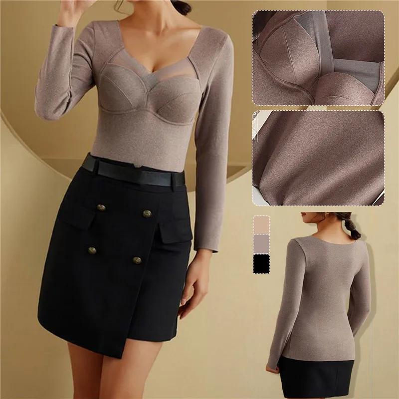New Women's Thermal Underwear Plus Size Vest Thermo Lingerie Winter Clothing Warm Crop Tops Female Tank Top Undershirt Intimate