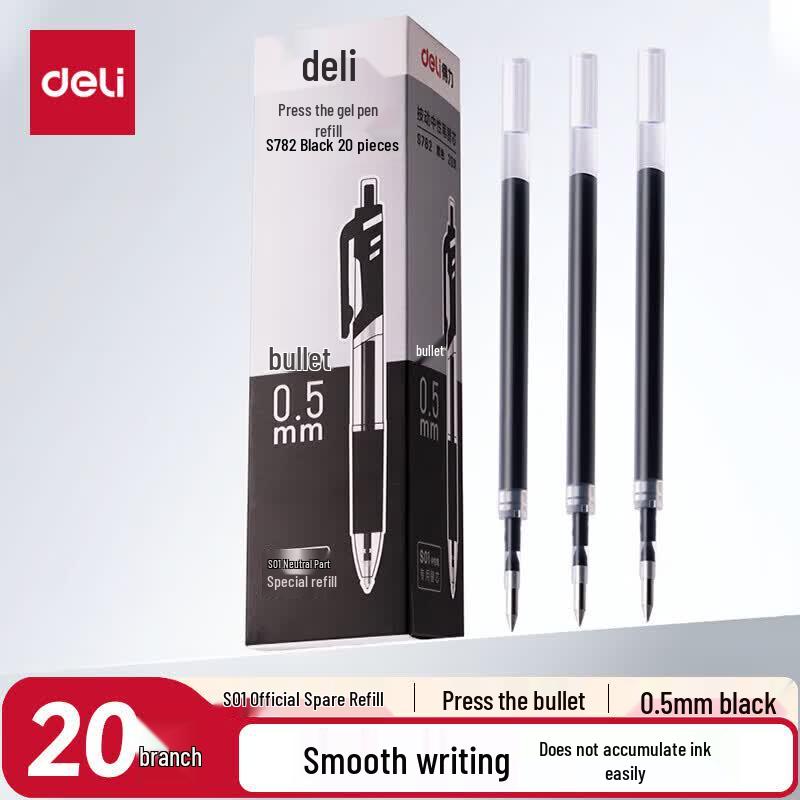 Deli Retractable Gel Pen Refills