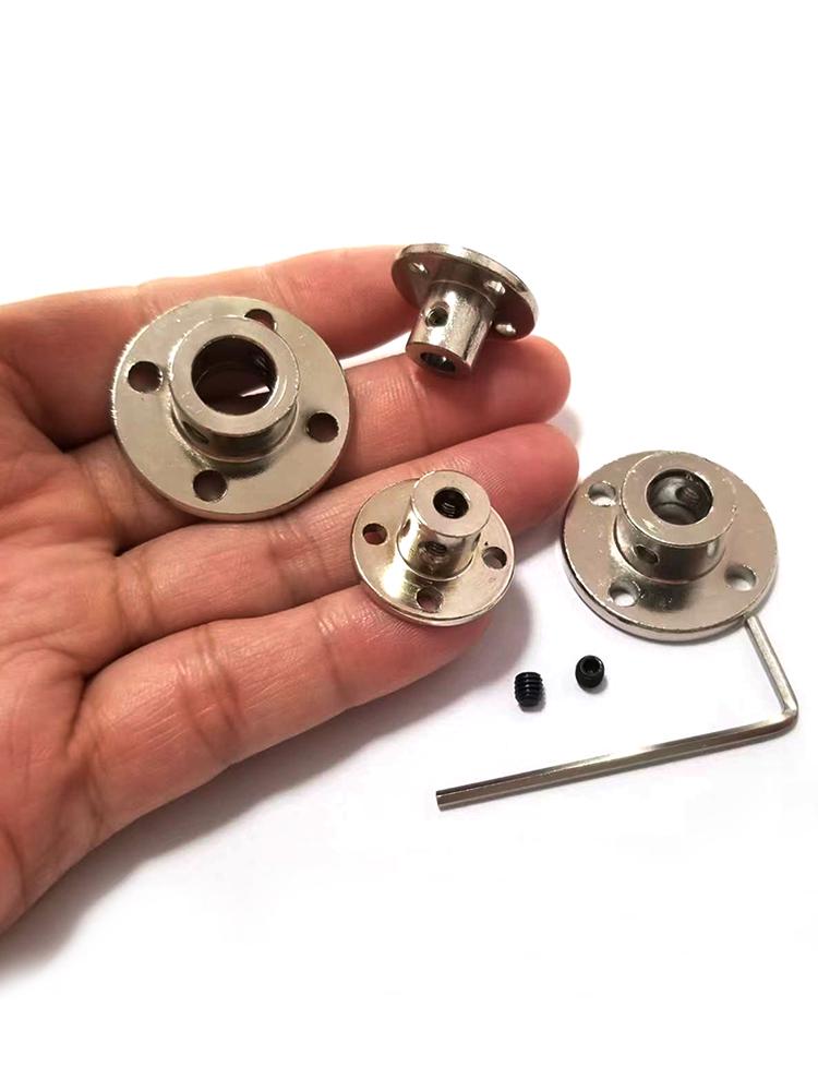 Linear Shaft Support Couplings for 4-12mm: Rigid Flange & Guided Shaft Design