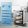 Compact Vertical Dish Drying Cabinet for Tableware and Utensils