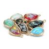 5Pcs/lot Resin Charm Beads Imitation Opal Water Drop Shape Pendant for Jewelry Making DIY Necklace Bracelet Earring Accessories