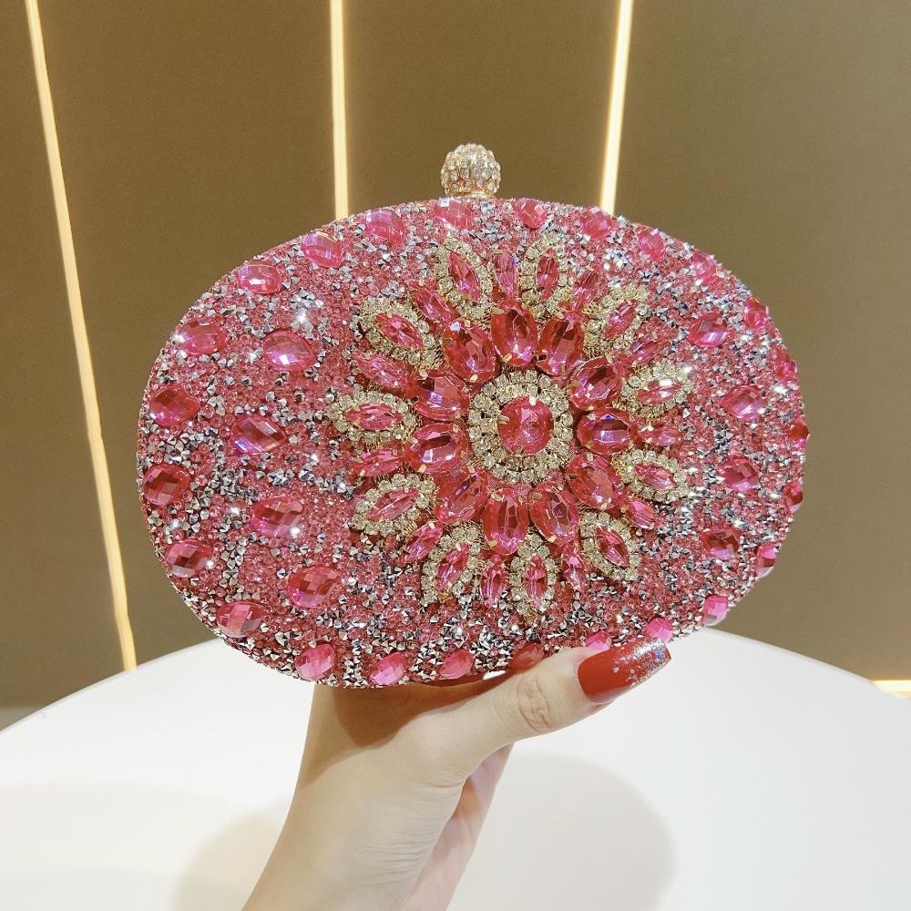 Luxurious Diamond-Encrusted Rhinestone Crossbody Small Handbag Versatile Elegant Women's Fashion Accessory