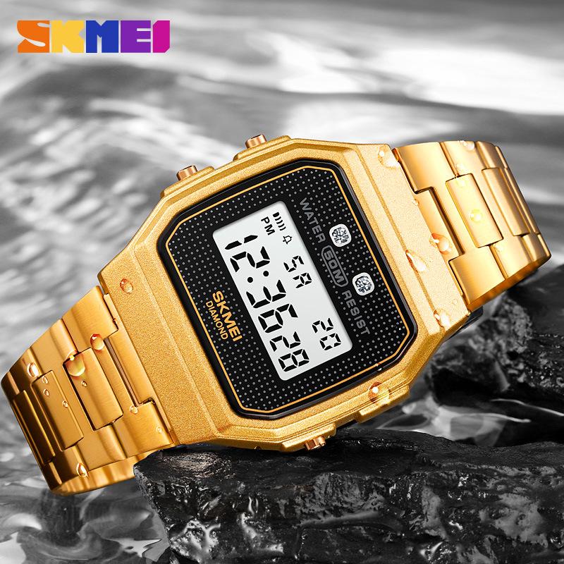 

Skmei Moment Beauty Trend Hot Sale Led Electronic Watch Men s, Fashion Small Gold Watch Boys Watch