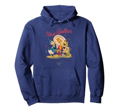 Disney Tři Caballeros Kačer Donald Vintage Mikina s kapucí s patinou