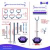 BJD Doll Adjustable Stand for 6, 8, 12-Point Figures