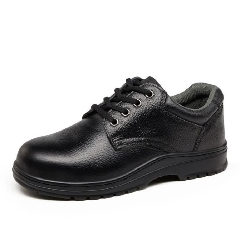 PENGRJIE Men s Low-Cut Leather Safety Work Shoes 44
