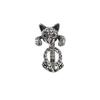 925 Thai Silver Retro Punk Open Ring – Non-Fading European and American Style