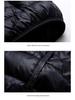 2024 Men's Two-Way Zipper Lightweight White Duck Down Vest - Winter Sports Casual Style