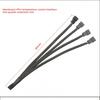 4Pin 1 to 4 Ways PWM Fan Splitter Cable Black Sleeved Fan Power Extension Cable 4Pin Female to 4X 4Pin Male 27cm/10.5 Inches