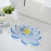 Yousheng Lotus Leaf Floor Mat Diatomaceous Earth Bathroom Rug Non-Slip Absorbent Lotus Flower Floor Rug for Entrance Living Room Kitchen Bathroom