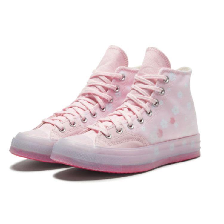 Converse Chuck 70 High Sakura Cherry Blossom Unisex Sneakers Pink White 166752C